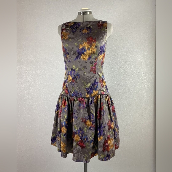 Ralph Lauren Black Label Drop Waist Silk Dress - Picture 1 of 6